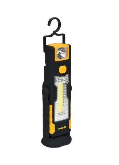 Ліхтар світлодіодний 1 LED COB 3W + 1 LED 1W, для ремонтних робіт, магніт 82733 VOREL (295547827)
