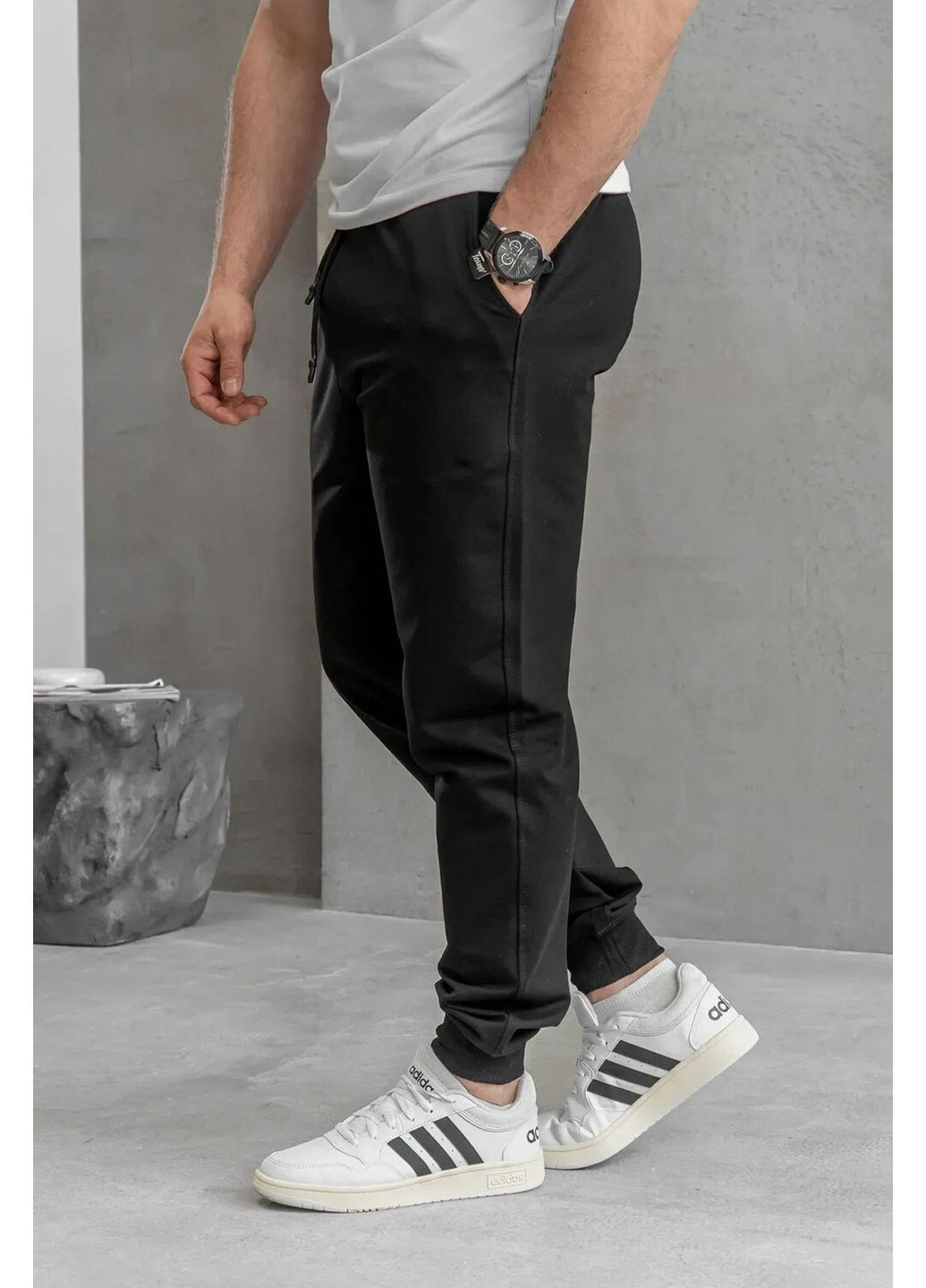 Черные демисезонные брюки Teamv