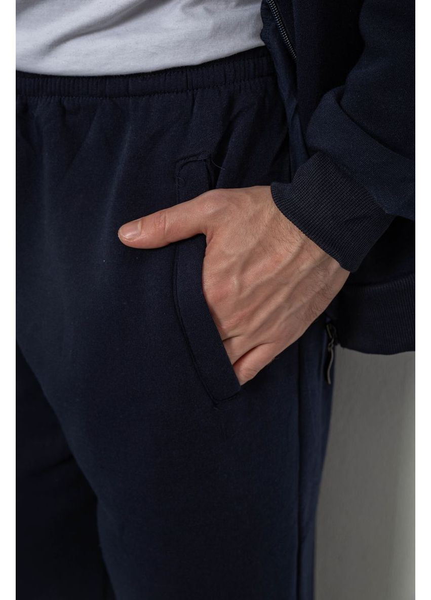 Синій демісезонний спортивний костюм чоловічий на флісі, колір чорний, 244r917 Ager