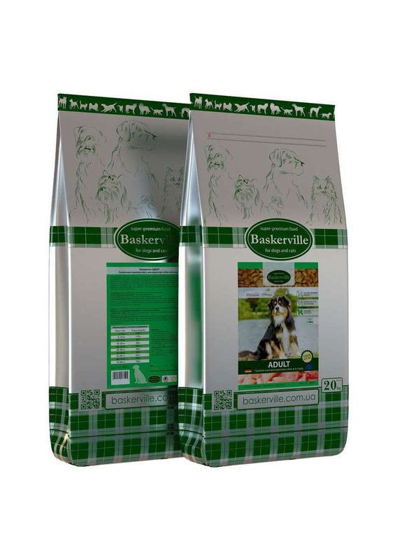 Сухой корм для взрослых собак с курицей Adult - 20 кг Baskerville (327069219)