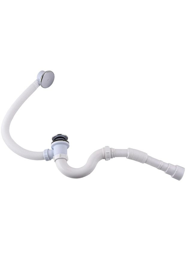 Сифон для ванны Click-Clack с гибкой трубой 32/40/50 (А-14089) Waterstal 064867 (371137194)