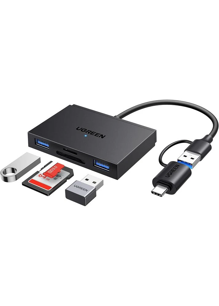 Картридер Card Reader USB 3.0 4 в 1 OTG USB-C/USB-A SD/TF 4-in-1 CM812 (45167) Ugreen (399518294)