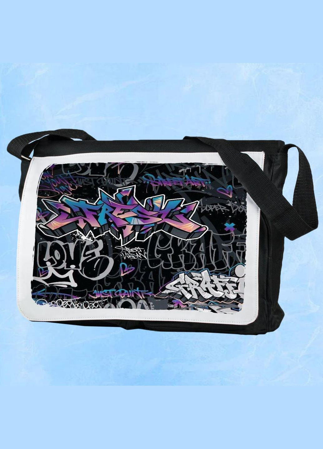 Мужская (женская) сумка через плечо для спортзала дорожная универсальная Style #012 Черный No Brand (322119115)