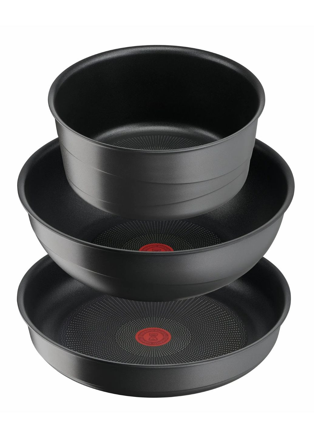 Набір посуду Ingenio Inspiration, 6предметів, алюміній, скло, бакеліт, чорний Tefal (370620965)