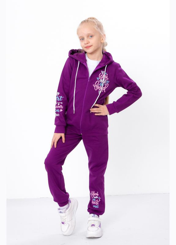 Утепленный костюм для девочки (Zip-худи и брюки) с рисунком (p-2542) Носи своє (304611642)