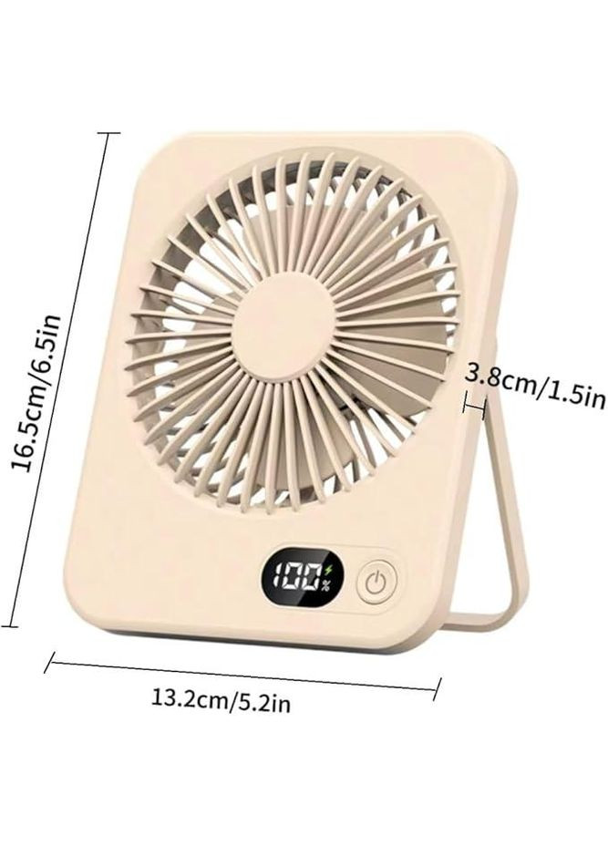 Вентилятор настольный аккумуляторный USB с дисплеем, портативный бездротовой Hofmy Po Fanu (351563220)