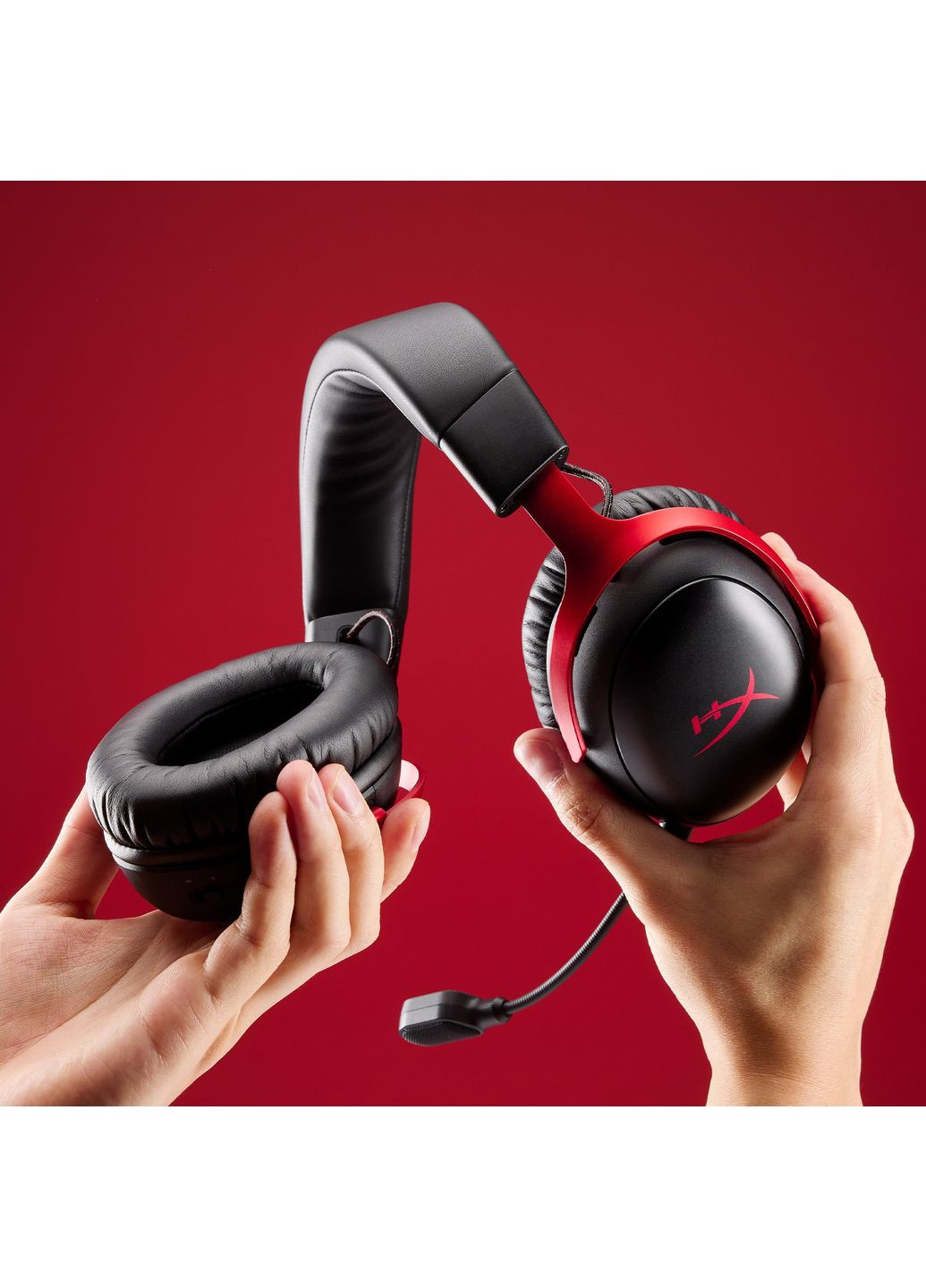 Гарнитура игровая Cloud III S, WL/USB-A/USB-C, черно-красный HyperX (351375938)