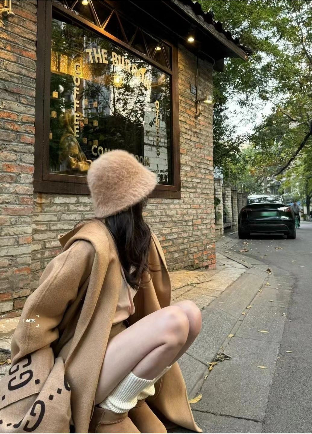 Жіноча Тепла Трендова Ангора Осіння Зимова В`язана Шапка Панама, Стильний Плюшевий Капелюх No Brand хіноча ангорова шапка панама (363838653)