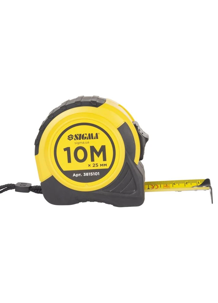 Рулетка Shiftlock 10м×25мм (3815101) Sigma (395987605)