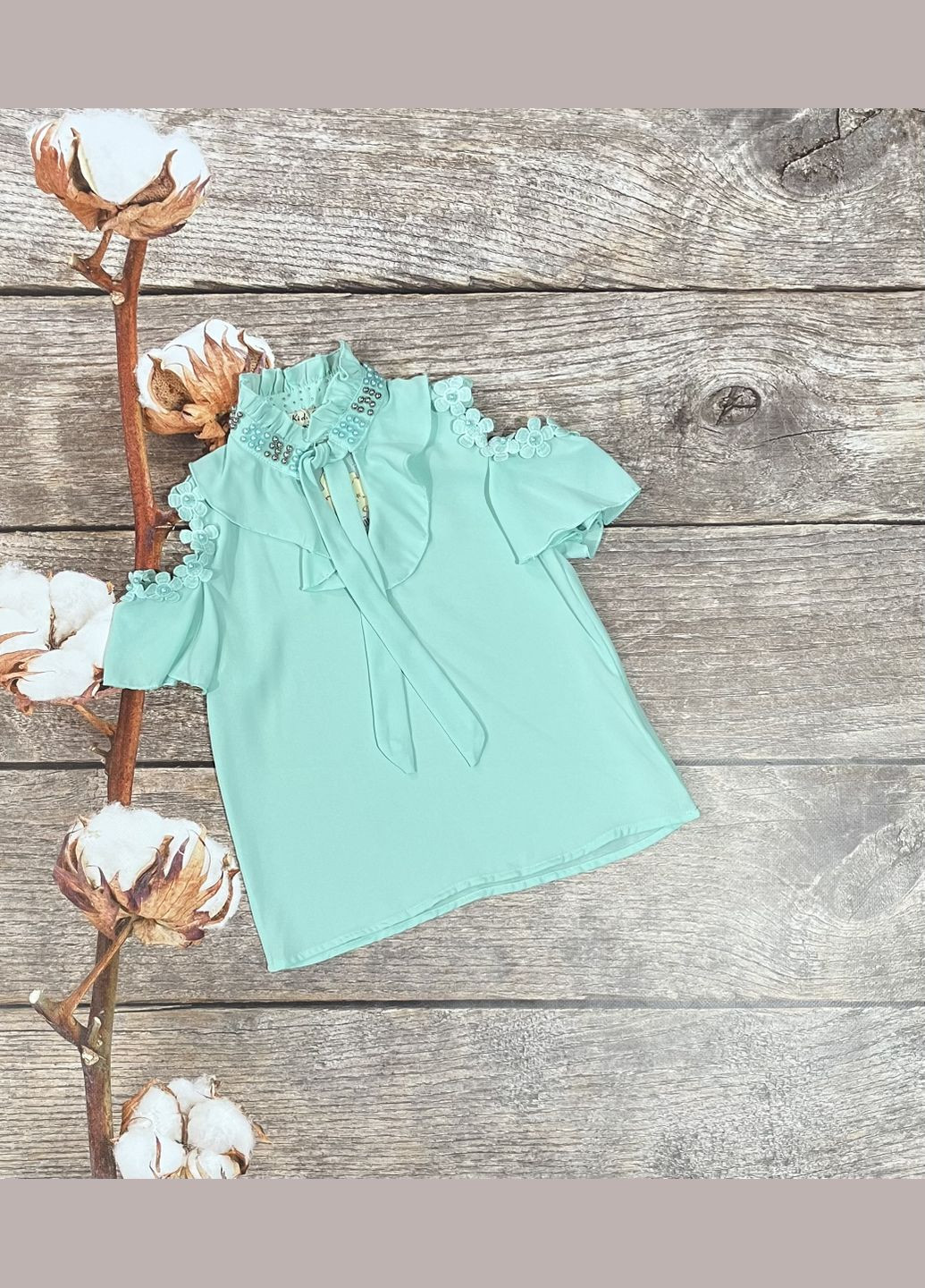 Мятная блузка Kids Star