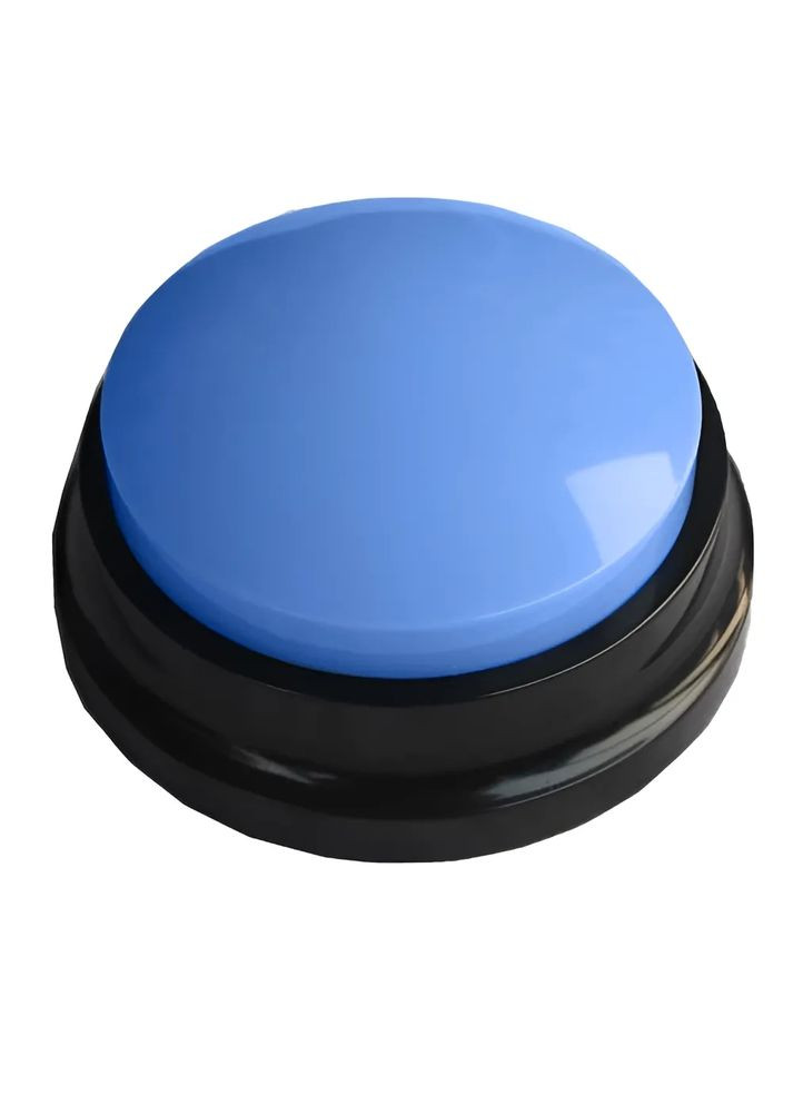 Звуковая кнопка для собак и кошек с голосовой командой светло-синяя No Brand (327400428)