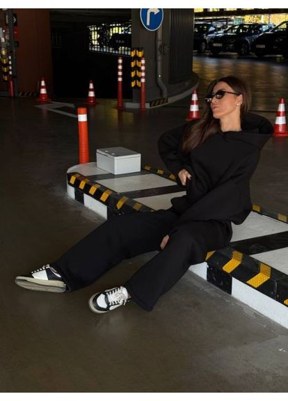 Теплый костюм двойка с объемным худые, трехнить на флисе,, р. (ст. 3028TB) No Brand (365783927)