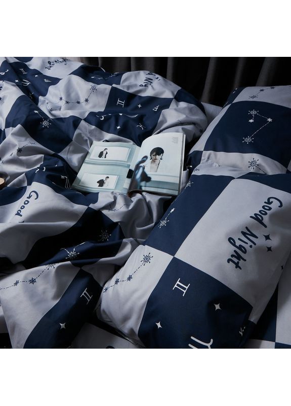 Комплект постільної білизни Микросатин Premium «» King Size 220x240 наволочки 2х50х70 (MS-820008086) Moon&Star Zodiac Dream (356114646)