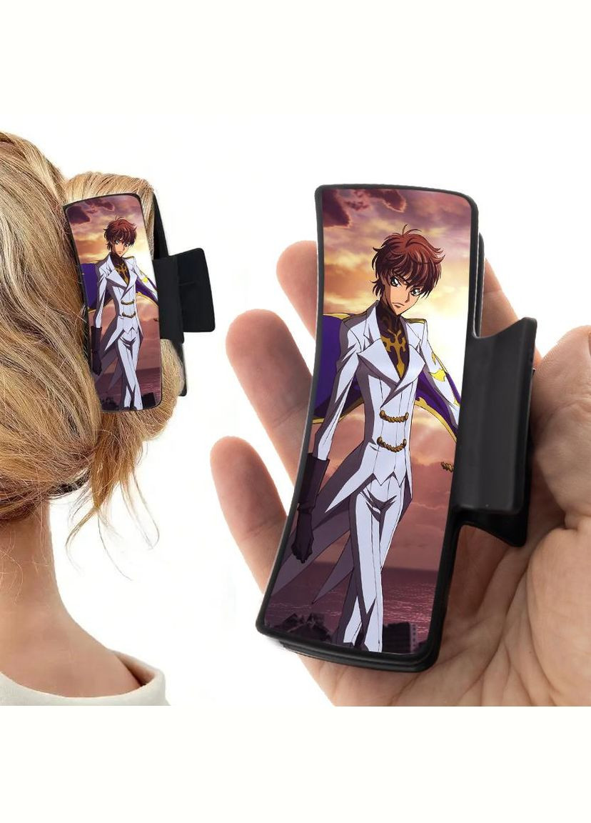 Заколка крабик для волос Аниме Код Гиас #0005 черный No Brand (315631344)