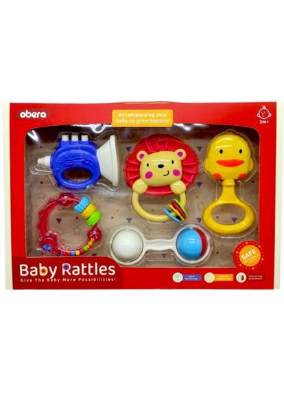 Набір брязкальця 5 шт MIC іграшки для дітей розвиваючі музичні брязкальця для новонароджених ProDobro (367099853)