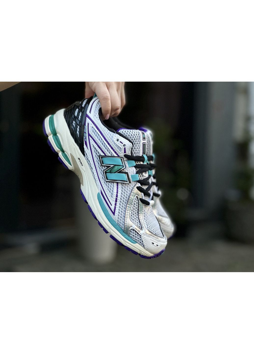 КРОСІВКИ ЖІНОЧІ NEW BALANCE 1906R WHITE BLUE BLACK НЬЮ БЕЛАНС 1906R No Brand чорні демісезони (367172136)