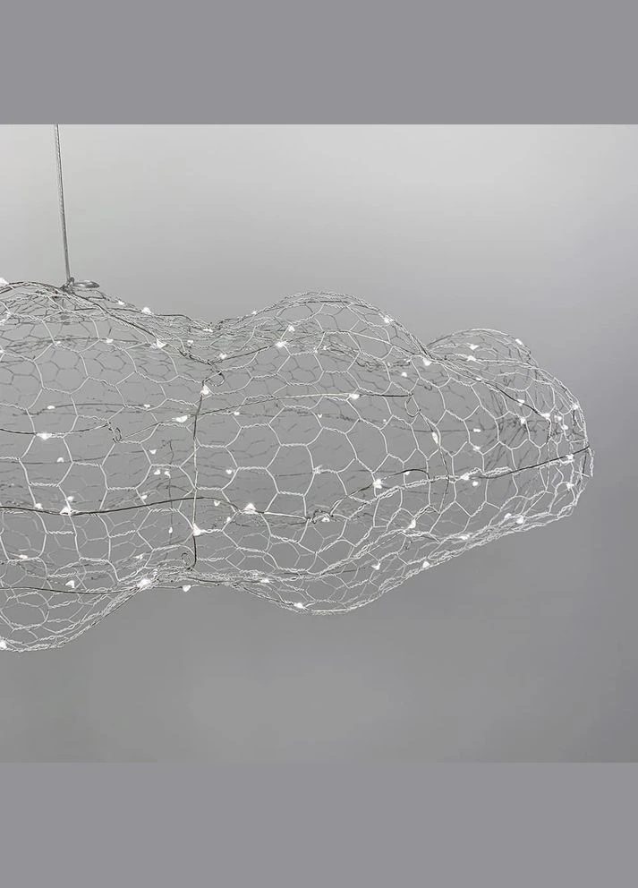 Декоративная люстра-облако LED CLOUD в белом корпусе 80х45 см LineF (400168472)