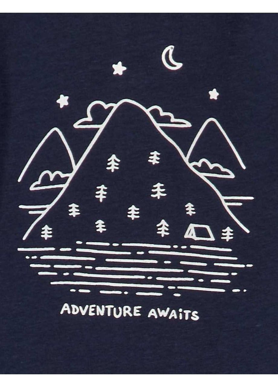 Водолазка,темно-синий с принтом, Kiabi (314809613)