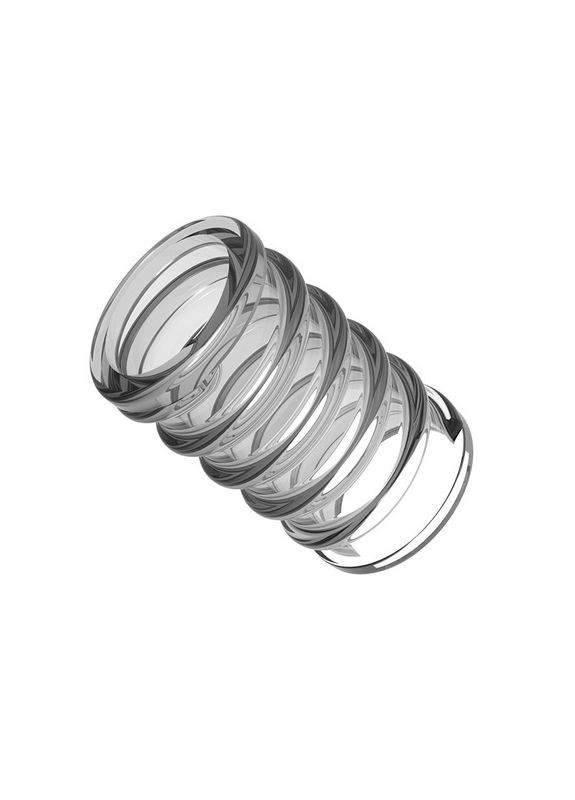 Насадки на член (набір з 4 насадок на пеніс або вібратор) силіконові чорні No Brand (368999125)