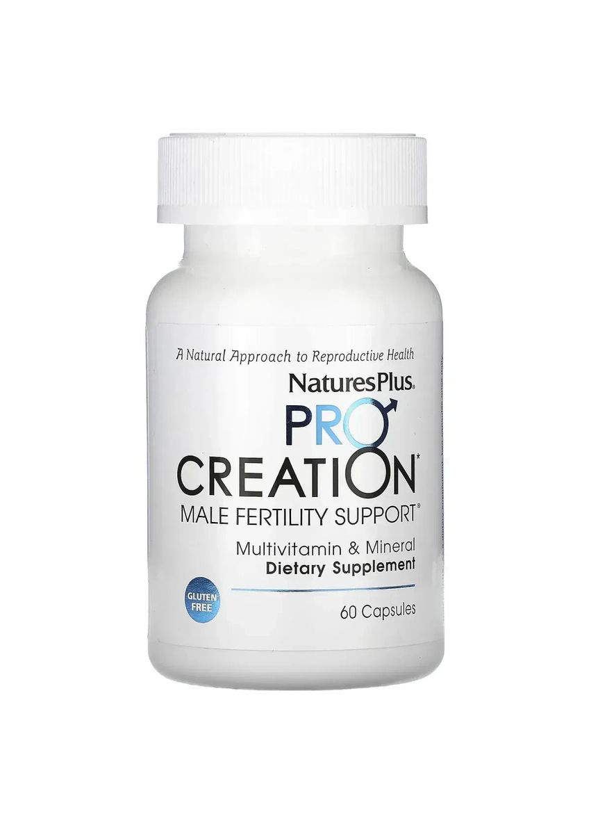 Добавка для чоловічої фертильності ProCreation, 60 капсул Nature's Plus (361117930)