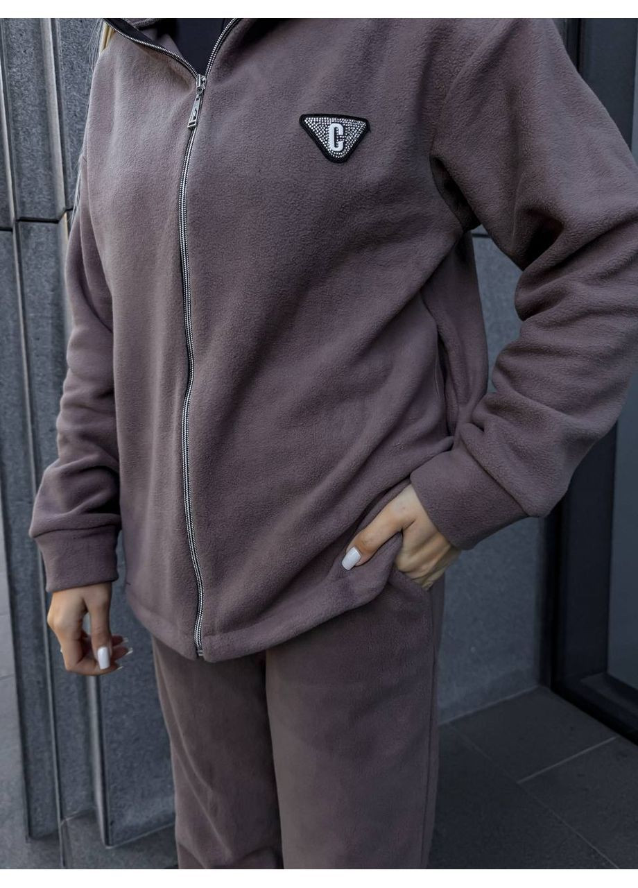 Костюм двосторонній Полар фліс дуже теплий штани та кофта Україна (362641600)