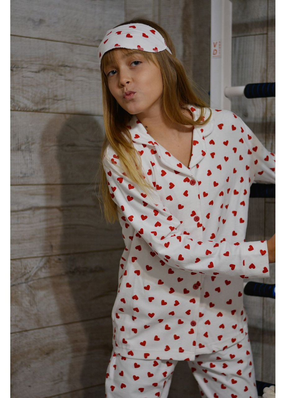 Біла зимня пижама кофта + брюки SNS