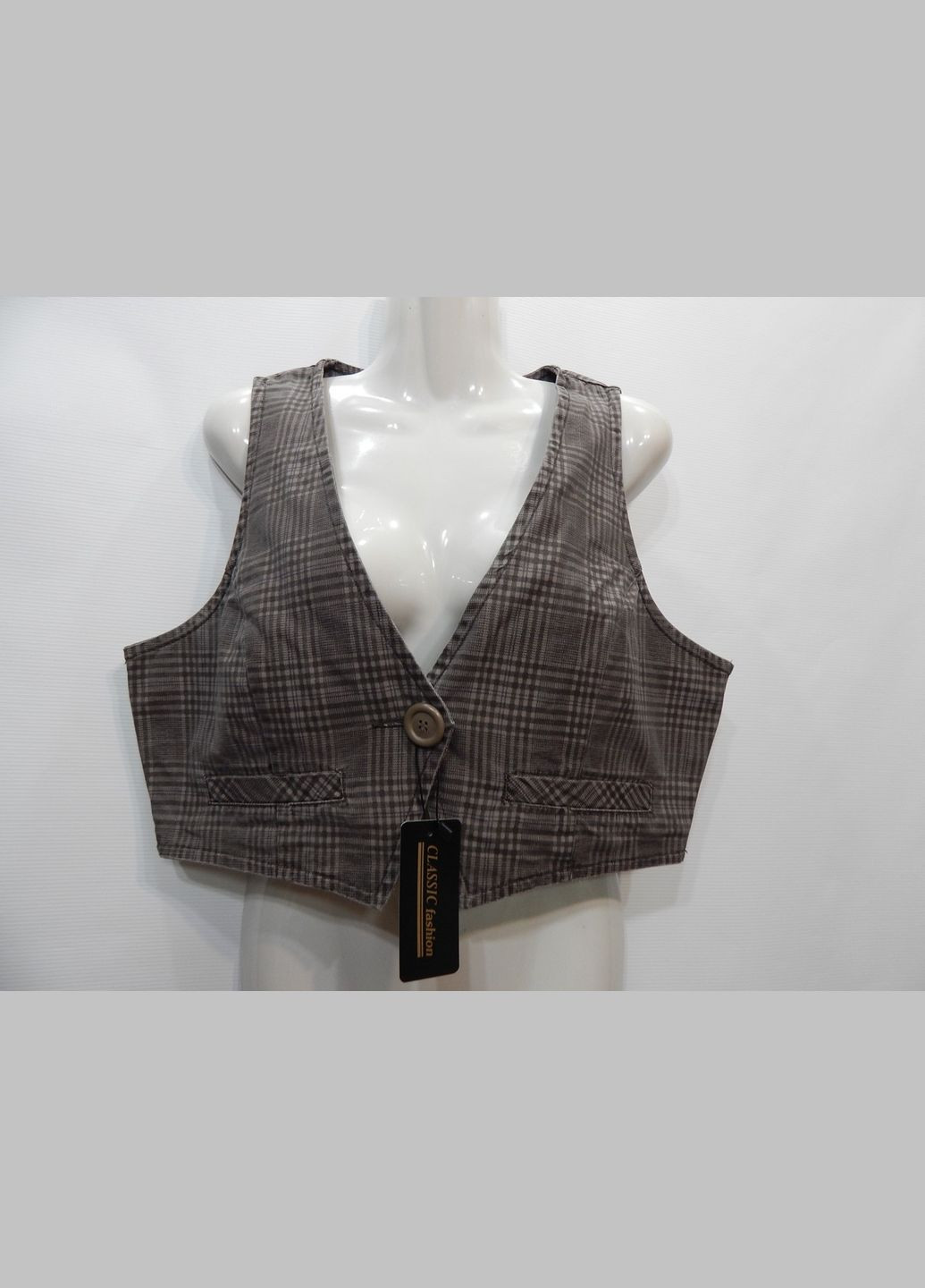 Жилет жіночий короткий без підкладки UKR р.50-52, 035S (тільки у вказаному розмірі, лише 1 шт) Only (317352585)