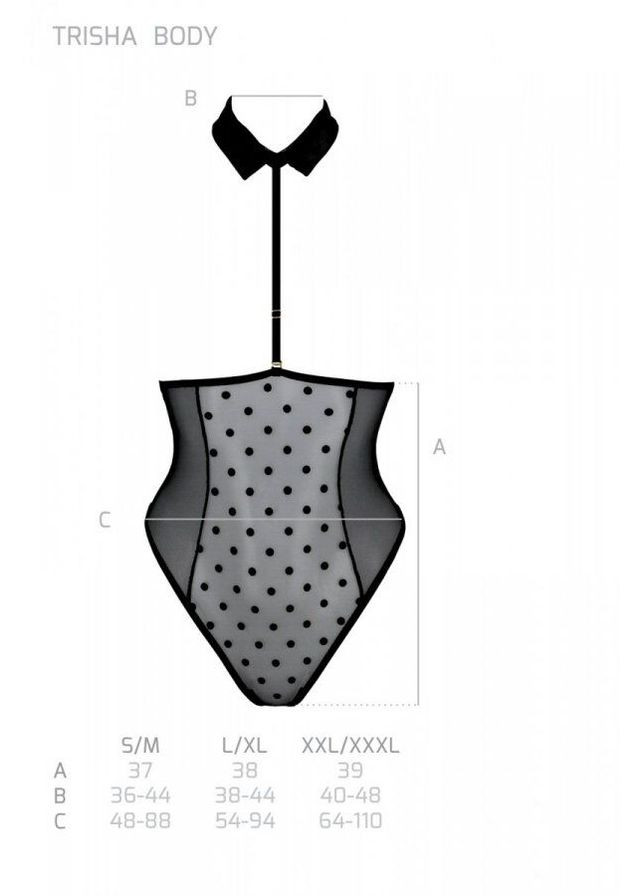 Эротическое боди TRISHA BODY, black, с открытыми чашками - CherryLove Passion (339868062)