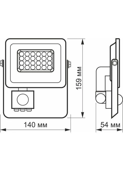 Светодиодный прожектор VL-F2E105W-S [144840] Videx (400892064)