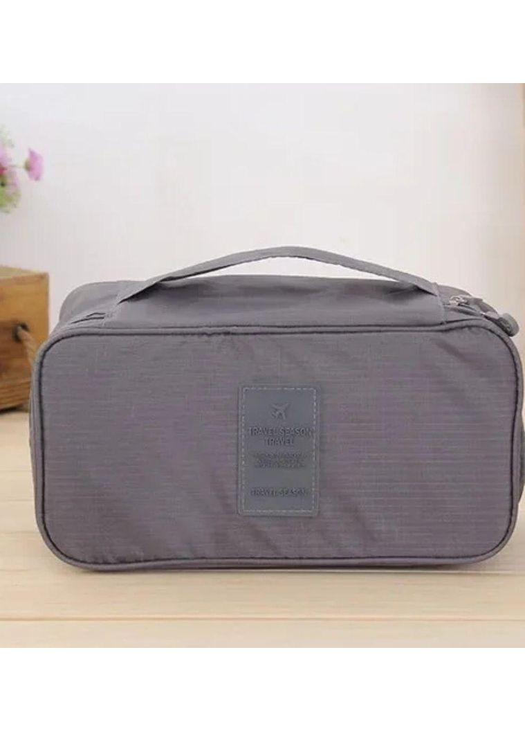 Портативная сумка для хранения нижнего белья Темносерая No Brand (296485085)