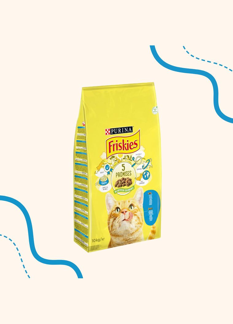 Сухий корм Friskies (Фріскіс) зі смаком лосося для котів Purina Friskies (365860122)