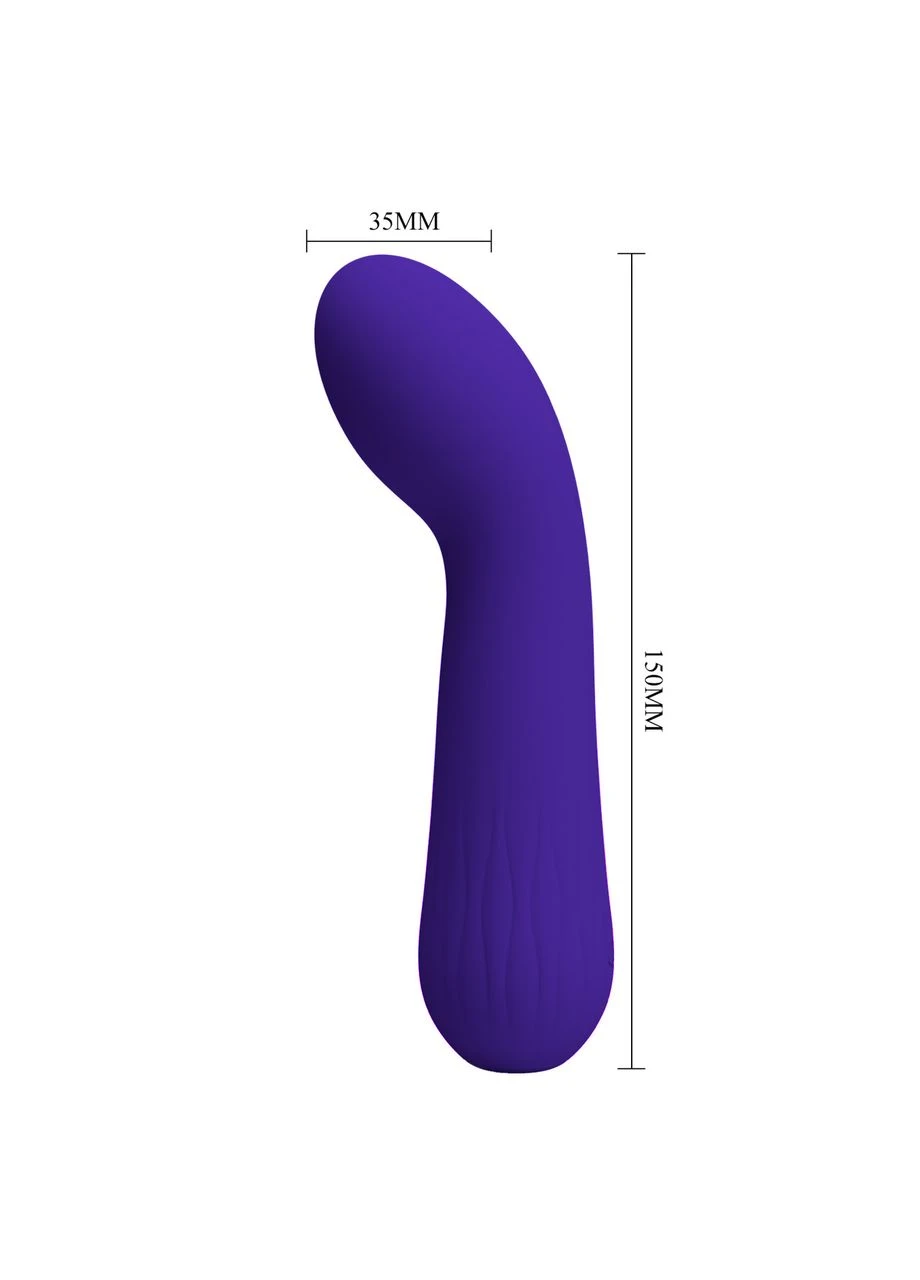 Вібромасажер для стимуляції точки G Faun Dark Purple, BI-014724-3 Pretty Love (383079006)