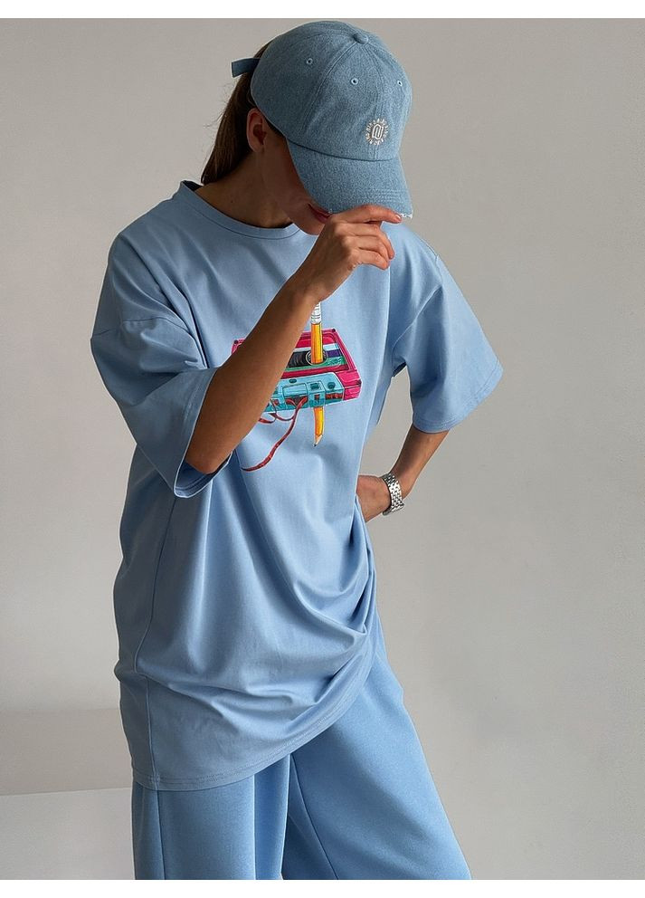 Женская широкая футболка КАБРИОЛЕТ с принтом (mil564) milirud - (369150659)