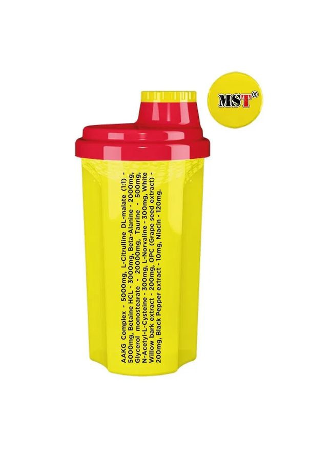 Шейкер Shaker Pump Killer лимонный/красный 700 мл MST (364688773)