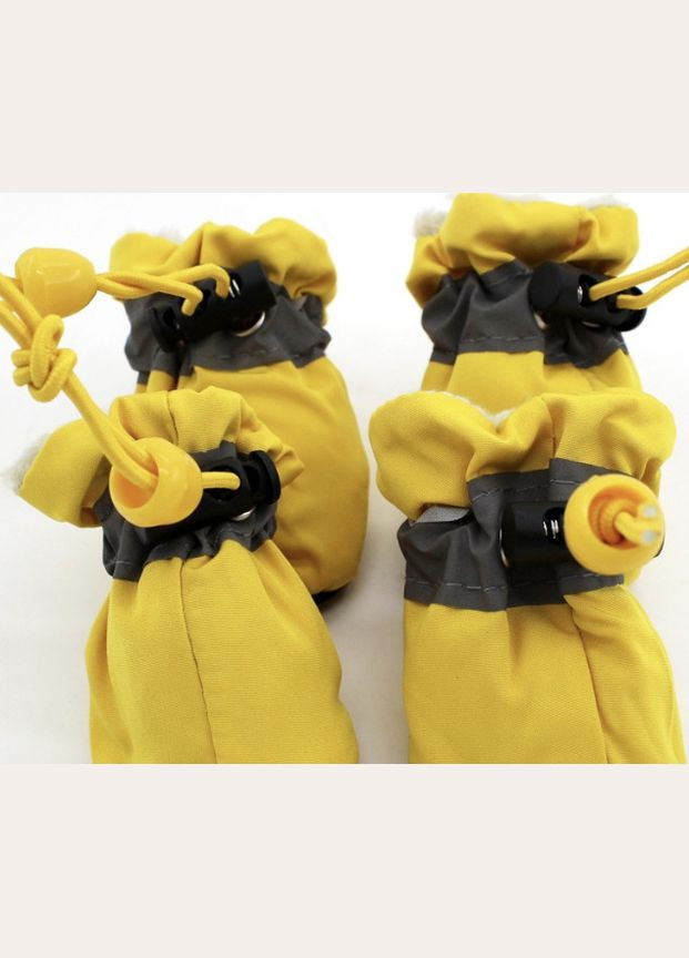 Взуття для котів Pet Style "Хутро" Жовті 5 No Brand - (323232158)