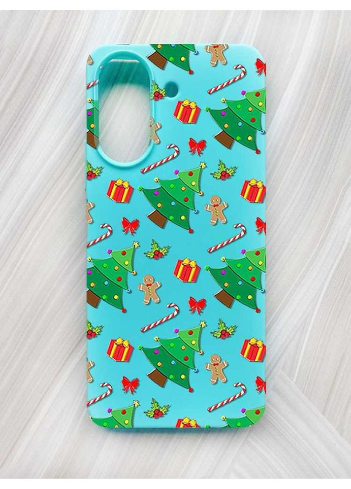 Матовый чехол на Xiaomi Redmi 13C / Poco C65 Рождественский фон (принт 185) Creative (362962527)