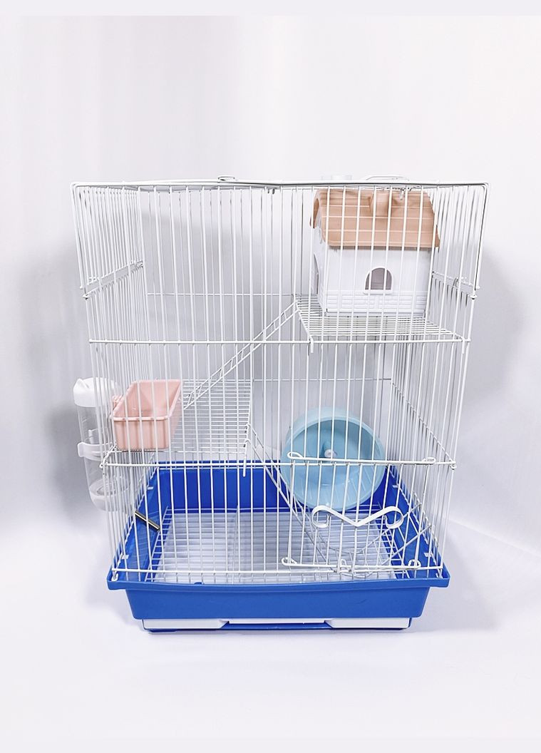 Клітина для хом'яків 125 емаль 30х23х41см, блакитна Золотая клетка (299899736)