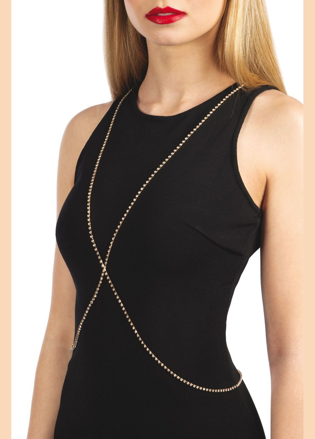 Ланцюжок для бюста – Elena Gold зі стразами Bijoux Pour Toi (369945527)