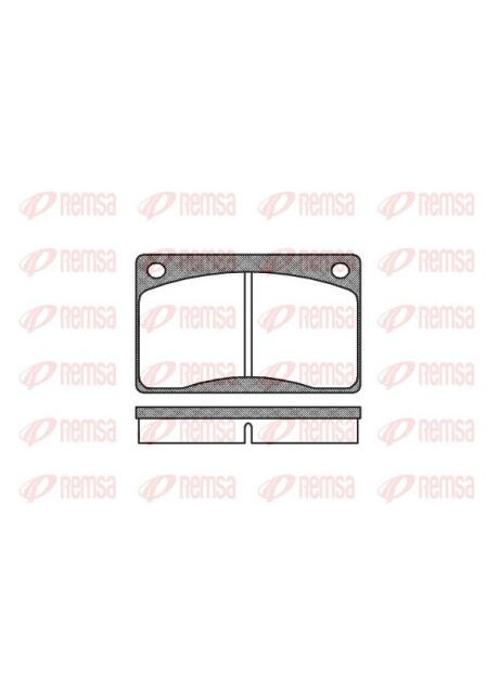 Колодки гальмівні дискові ПЕРЕДН VOLVO 142, 144, 145, 164, 240, 242, 244, 245, 262, 264, 265 0042.30-ua Remsa (342406914)