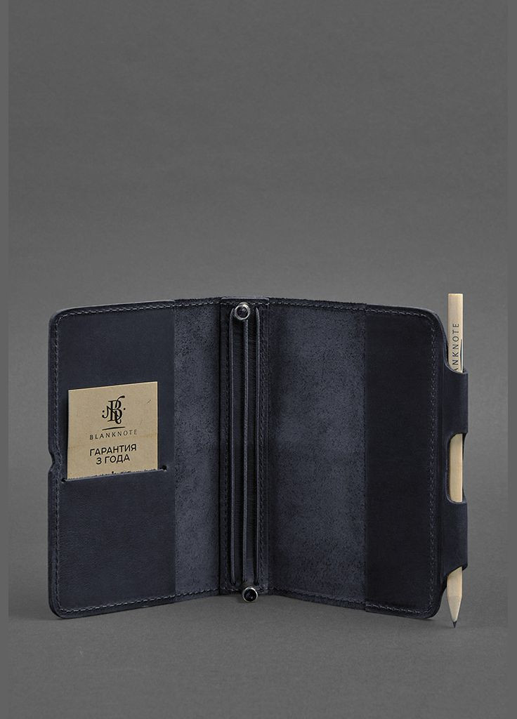 Шкіряний блокнот (Софт-бук) 3.0 синій (A-026338) BlankNote (328961518)