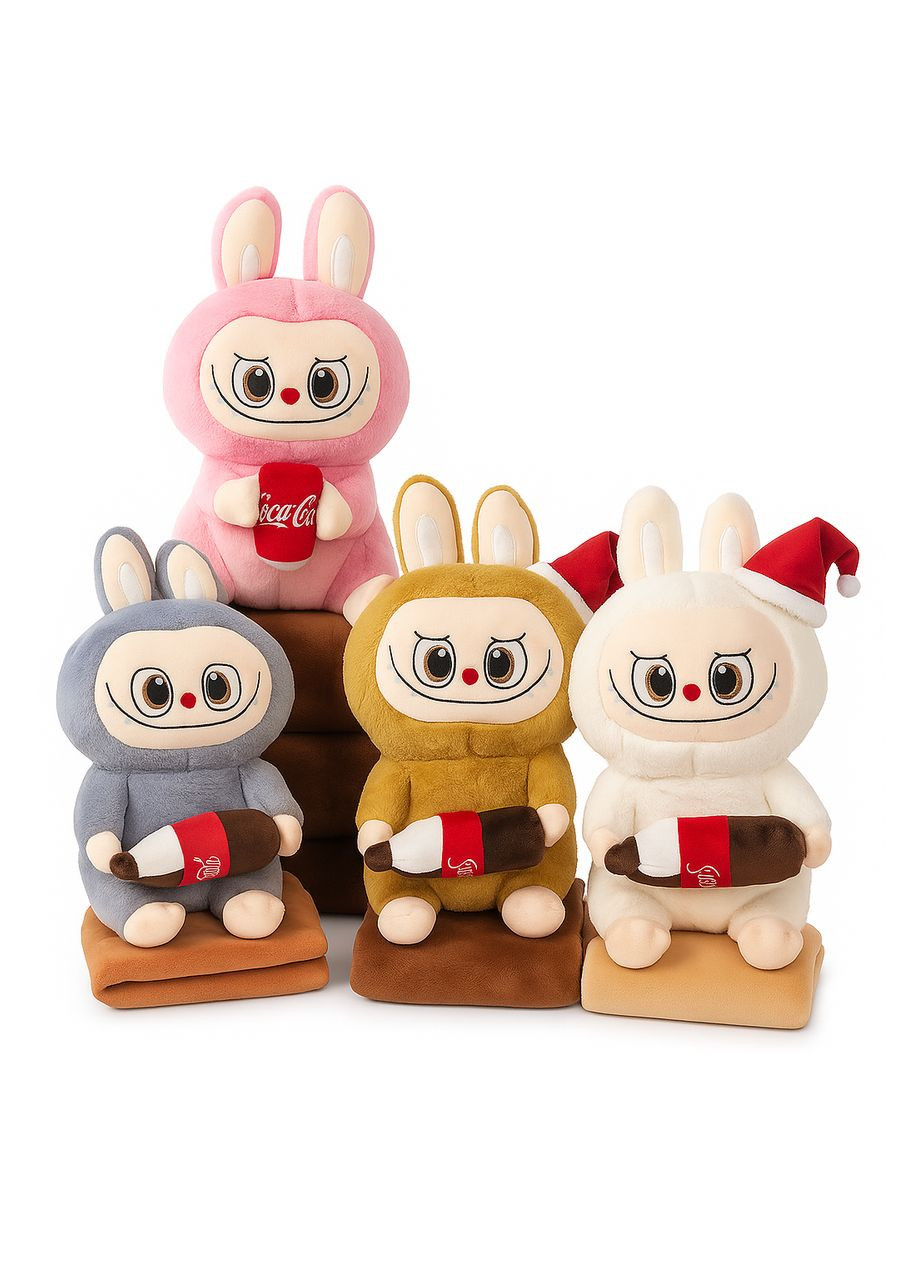 Плед-іграшка Лабубу з кока-колою 120*160 см (9527-67) Koloco (368402386)