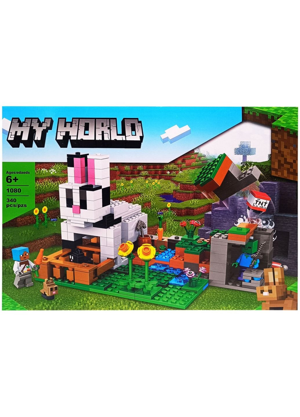 Детский конструктор "Minecraft", 34 деталей 37х42х5,5 см Bambi (289368912)