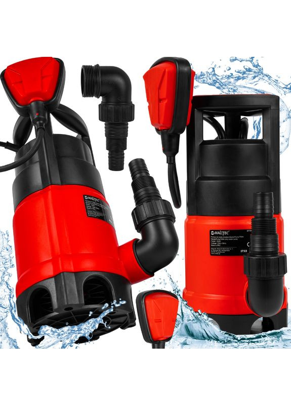 Дренажний насос 750Вт 12500л/год Maltec (356109084)