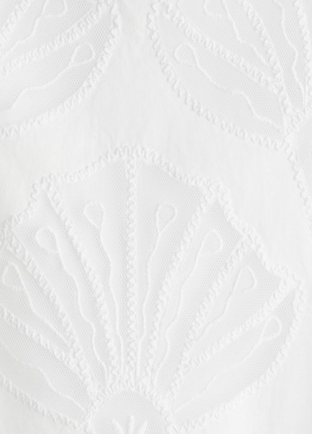 Белое кэжуал платье H&M с орнаментом