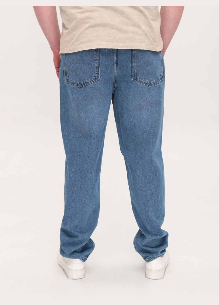 Джинси чоловічі сині МОМ з високою посадкою JEANSclub MOM (322999584)