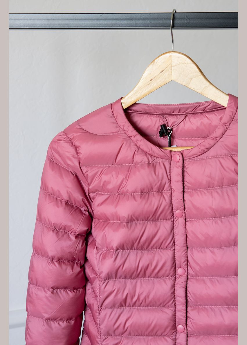 Розовый демисезонный Пуховик One