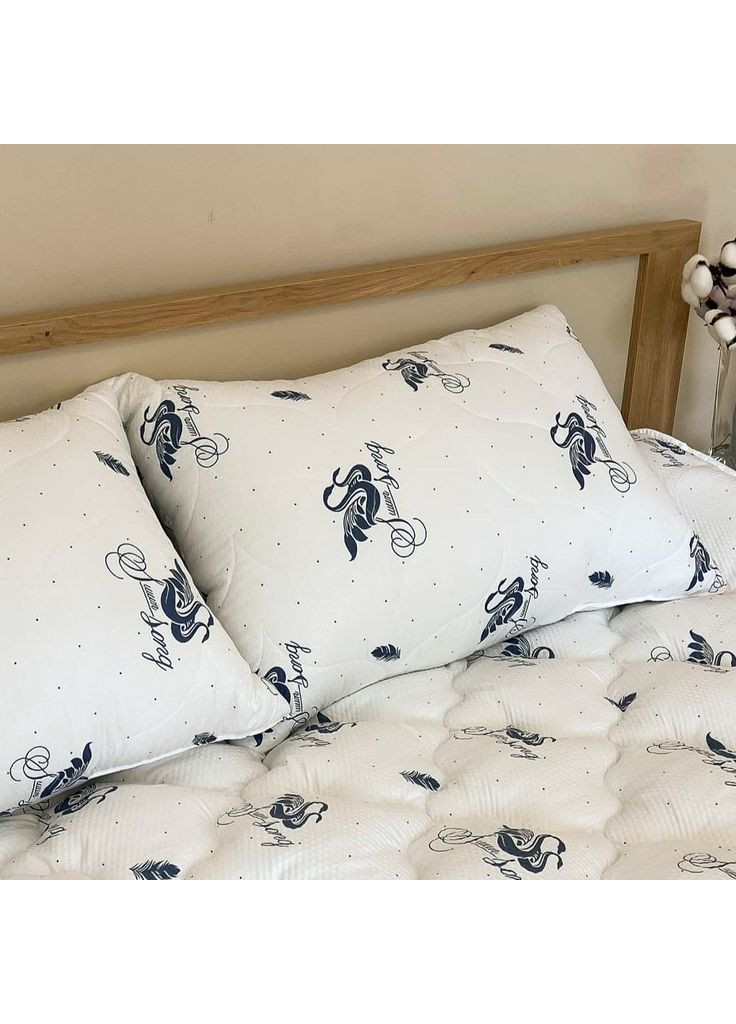 Подушка з лебединого пуху 21499 50х70 см біла Leri Max (365680357)