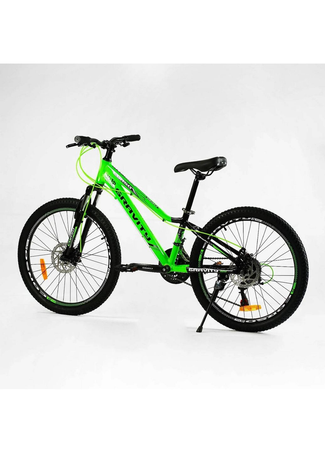 Велосипед спортивний GRAVITY", 21 швидкість, алюмінієва рама, перемикачі Shimano Corso (288184439)