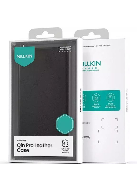 Шкіряний чохол-книжка Qin Pro Camshield для Apple iPhone 17 Pro (6.3") (Black) Nillkin (369931613)