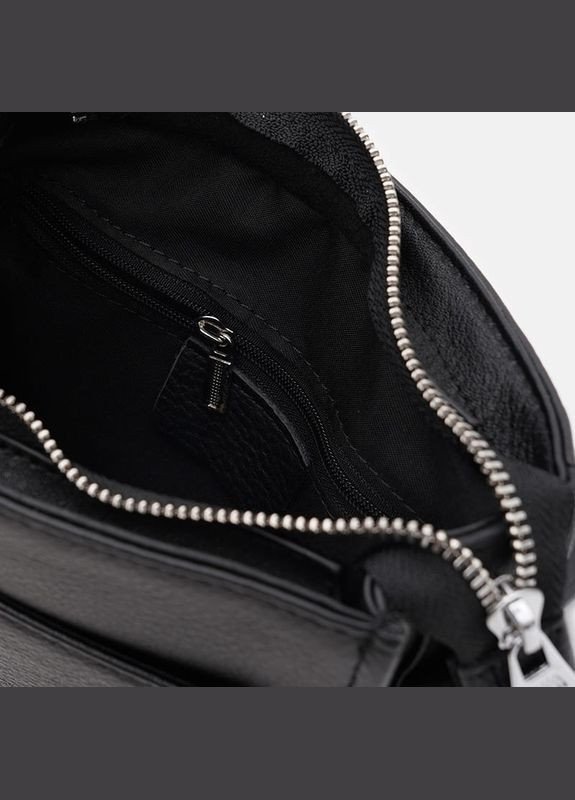 Сумка мужская через плечо кожаная K12062bl Черный Ricco Grande (302008619)